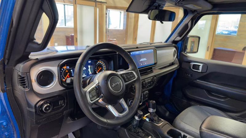 2024 Blue Jeep Wrangler 4 Door Sahara Sport Utility 4D 4X4