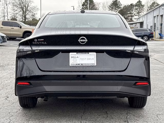 2026 Super Black Nissan Sentra SV FWD Sedan