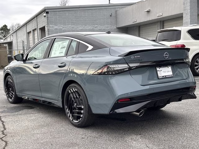 2026 Atlantic Gray/Super Black Nissan Sentra SR FWD Sedan