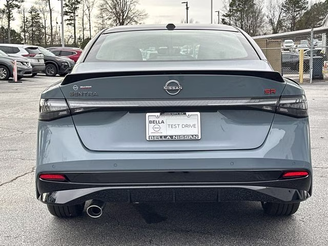2026 Atlantic Gray/Super Black Nissan Sentra SR FWD Sedan