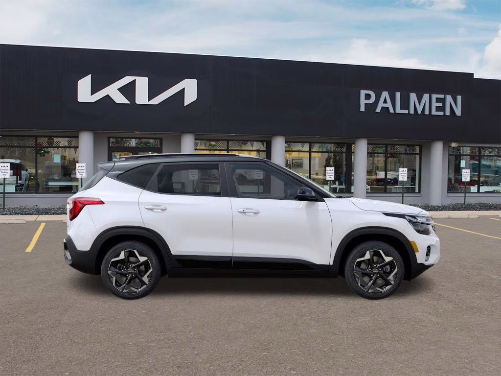 2026 Clear White/Black Roof Kia Seltos S AWD SUV