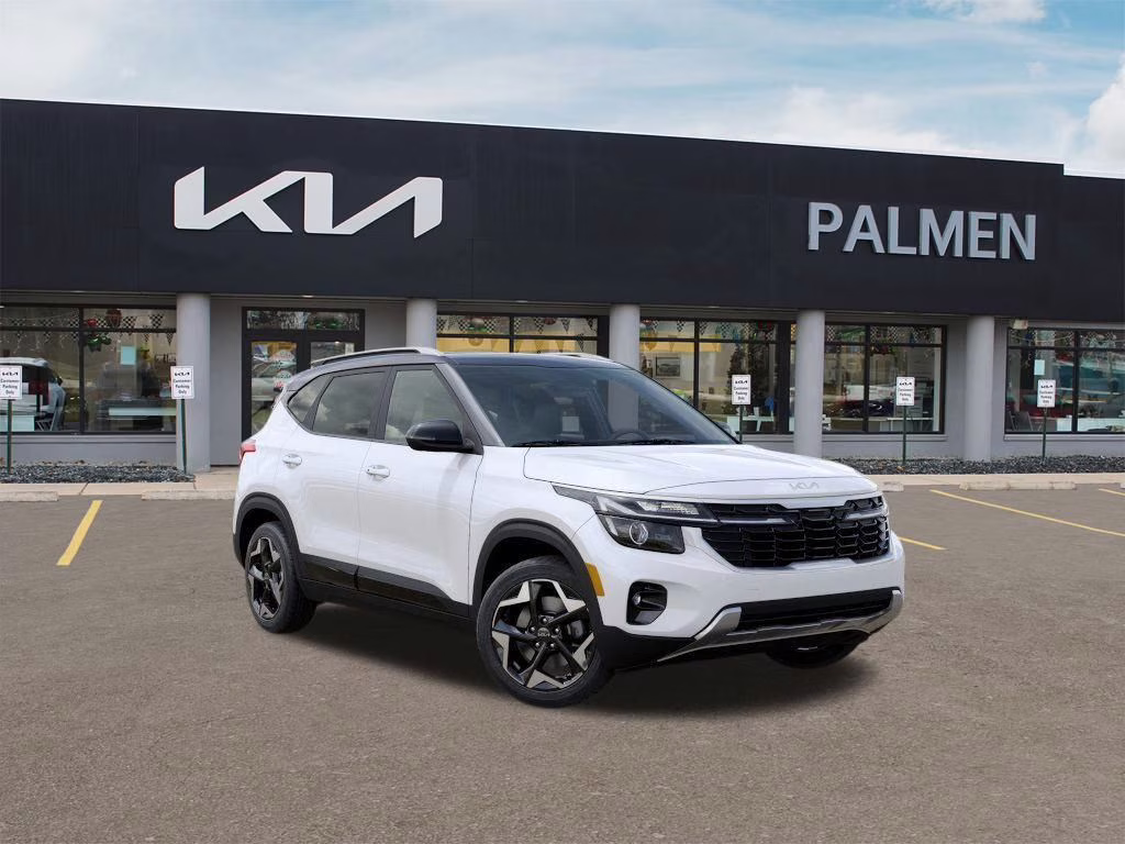2026 Clear White/Black Roof Kia Seltos S AWD SUV