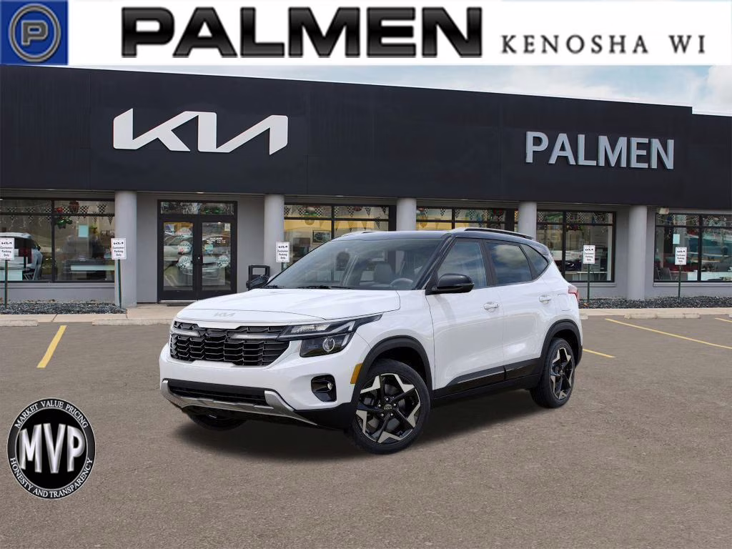 2026 Clear White/Black Roof Kia Seltos S AWD SUV