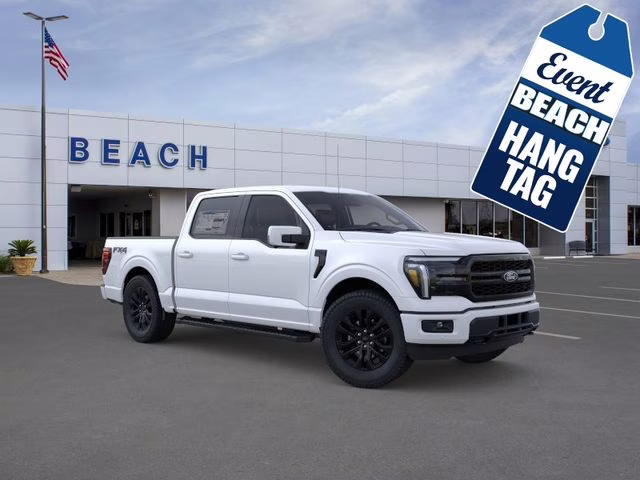 2026 White Metallic Ford F-150 Lariat 4X4 Truck