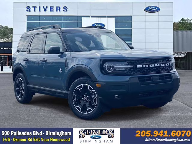 2026 Azure Gray Metallic Ford Bronco Sport Outer Banks 4X4 SUV