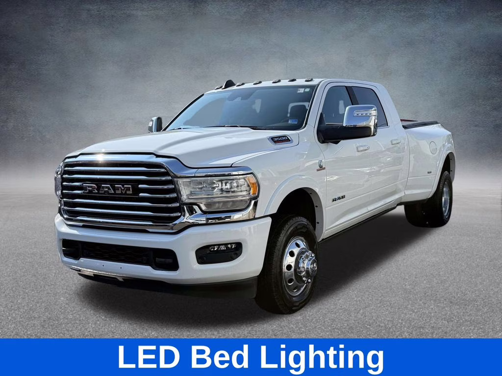 2023 Bright White Clearcoat Ram 3500 Limited Longhorn 4X4 Truck