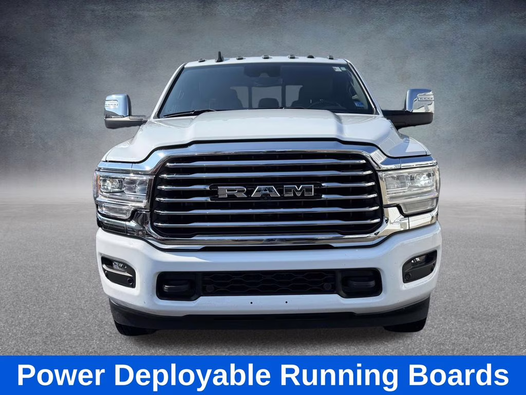 2023 Bright White Clearcoat Ram 3500 Limited Longhorn 4X4 Truck
