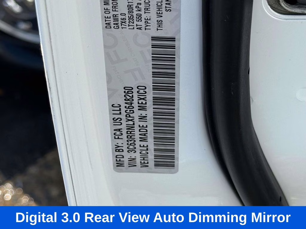 2023 Bright White Clearcoat Ram 3500 Limited Longhorn 4X4 Truck