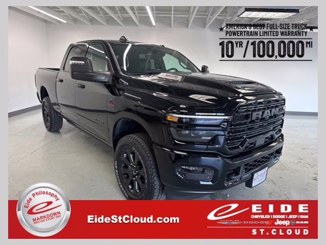 2026 Diamond Black Crystal Pearlcoat Ram 3500 Laramie Night Edition 4X4 Truck