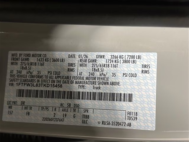 2026 Avalanche Ford F-150 XLT Black Appearance 4X4 Truck