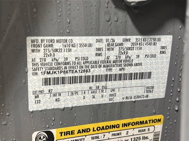 2026 Glacier Gray Metallic Tri-Coat Ford Expedition Max King Ranch 4X4 SUV