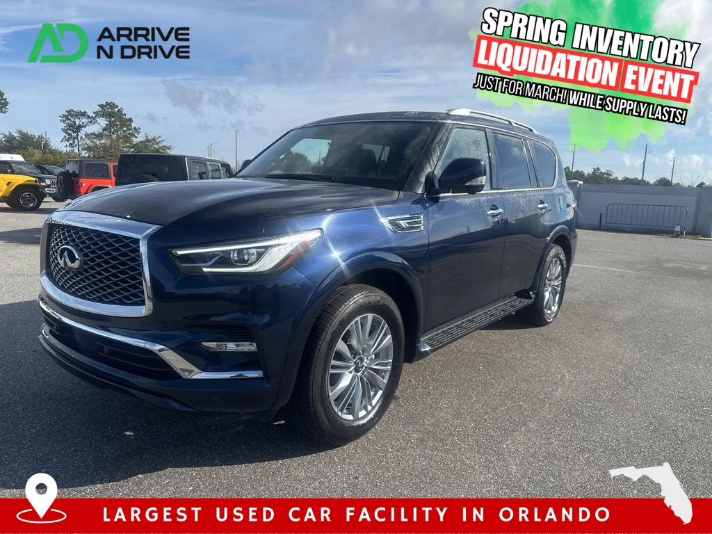 2024 Hermosa Blue INFINITI QX80 LUXE RWD SUV