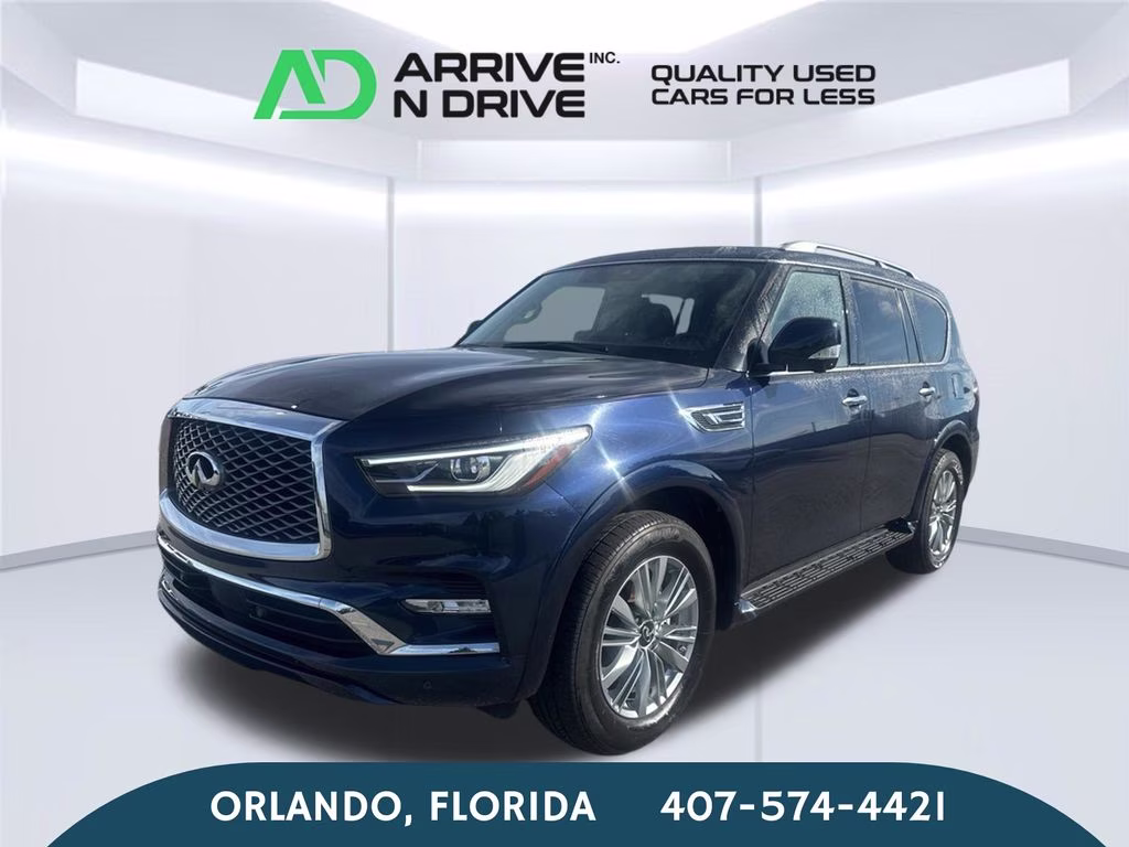 2024 Hermosa Blue INFINITI QX80 LUXE RWD SUV