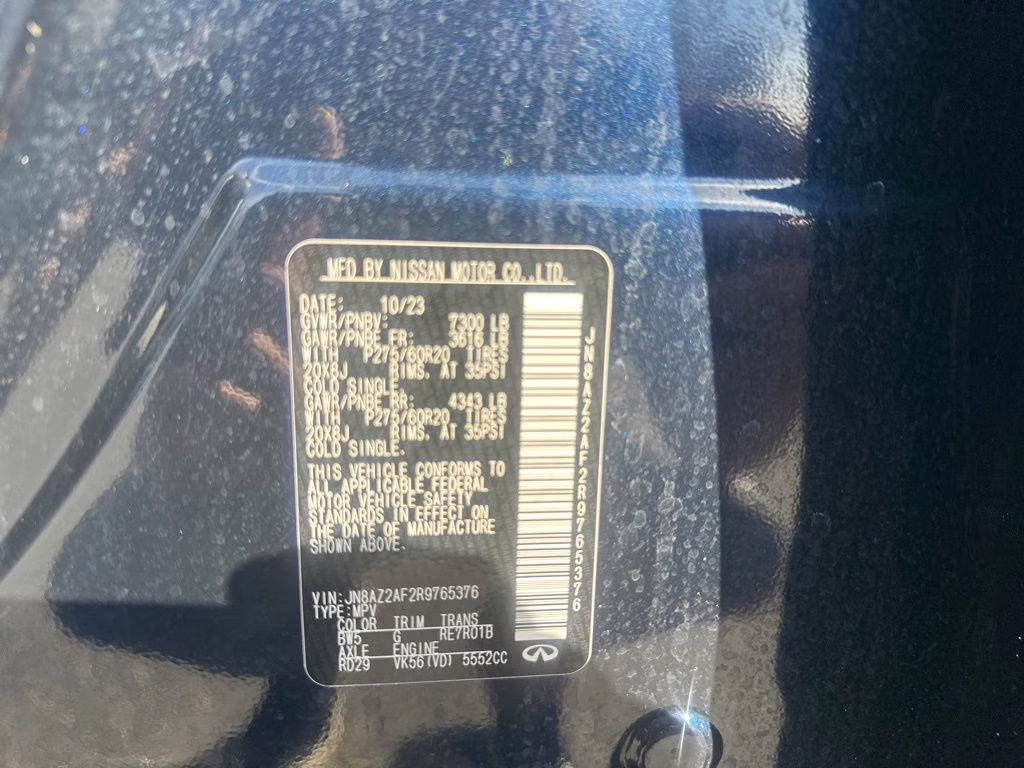 2024 Hermosa Blue INFINITI QX80 LUXE RWD SUV