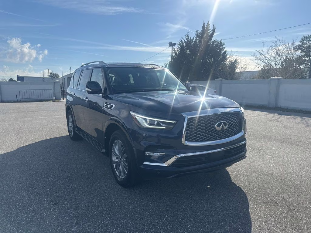 2024 Hermosa Blue INFINITI QX80 LUXE RWD SUV