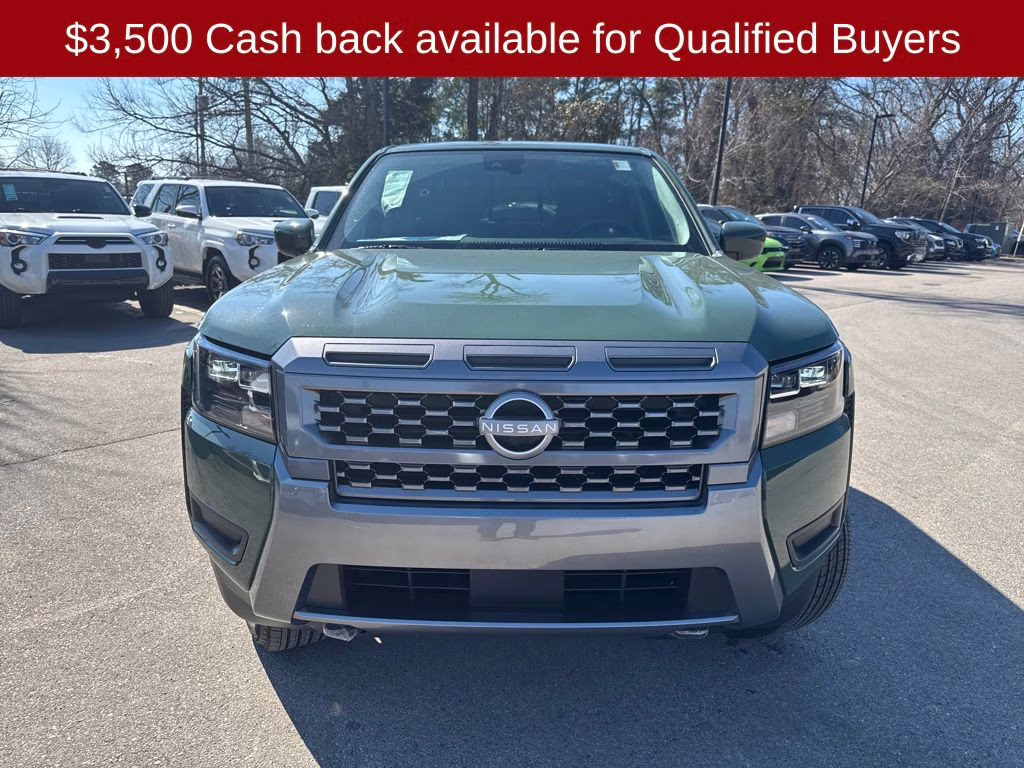 2026 Tactical Green Metallic Nissan Frontier SV 4X4 Truck