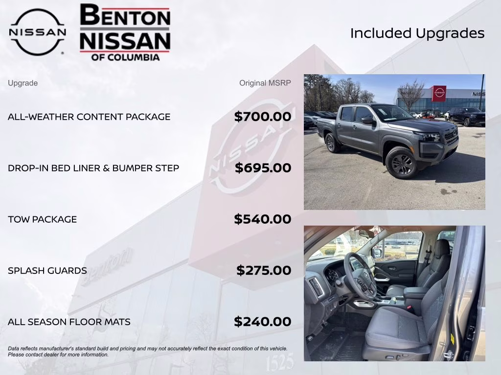 2026 Gun Metallic Nissan Frontier SV 4X4 Truck