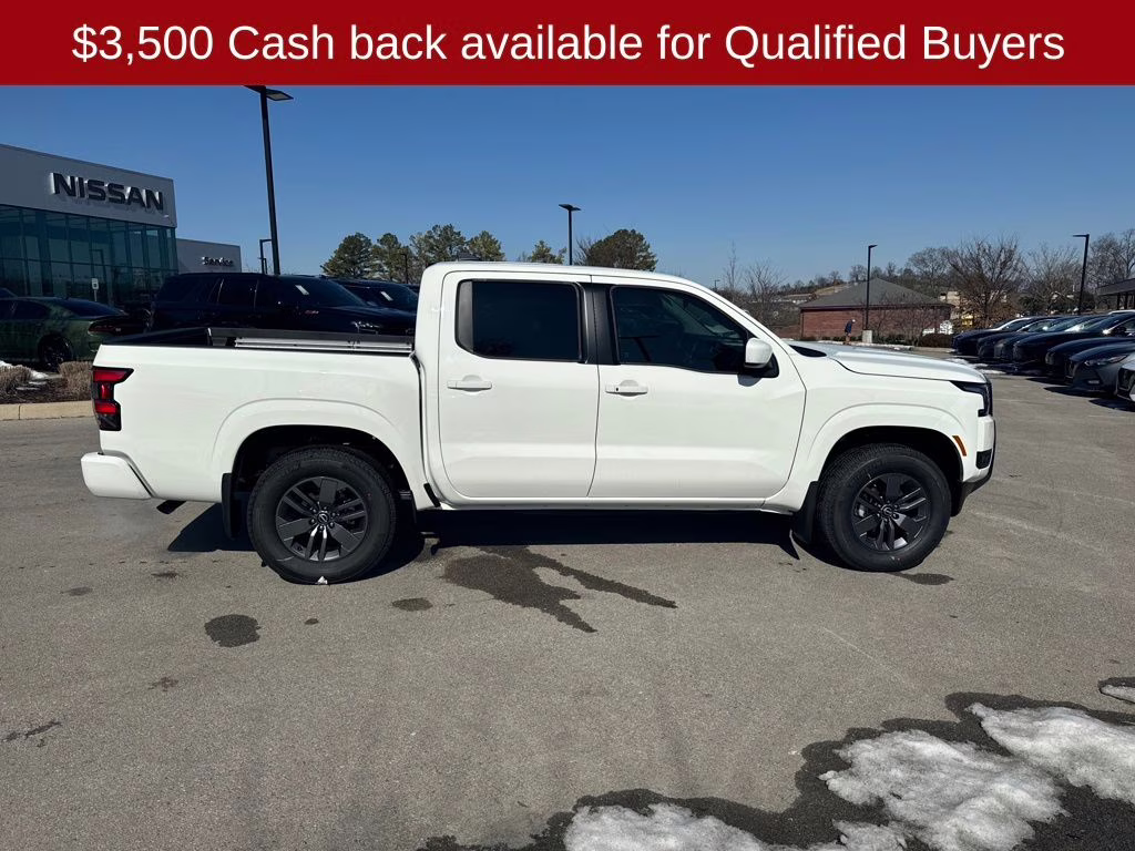 2026 Glacier White Nissan Frontier SV 4X4 Truck