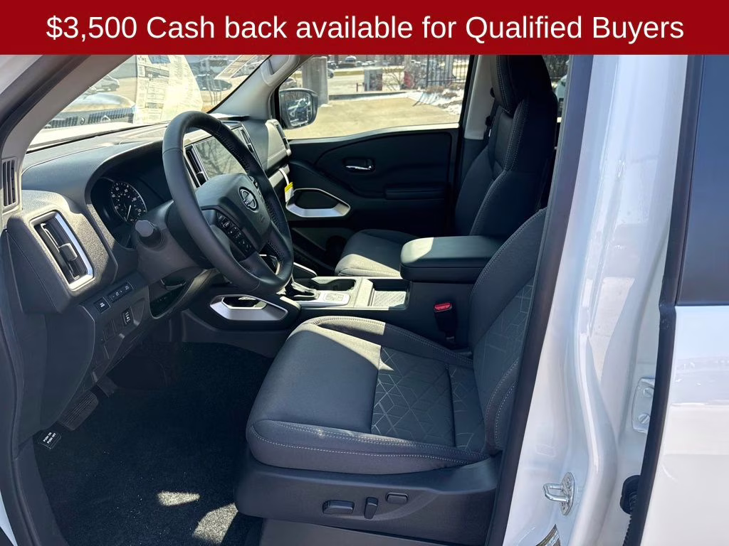 2026 Glacier White Nissan Frontier SV 4X4 Truck