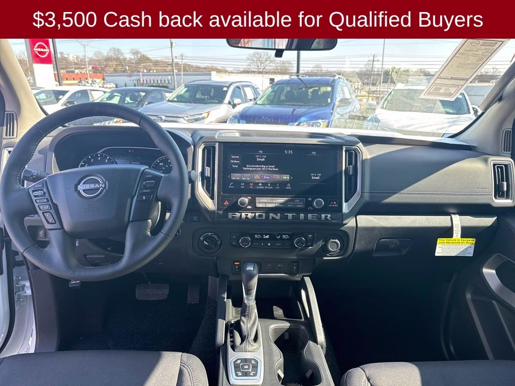 2026 Glacier White Nissan Frontier SV 4X4 Truck