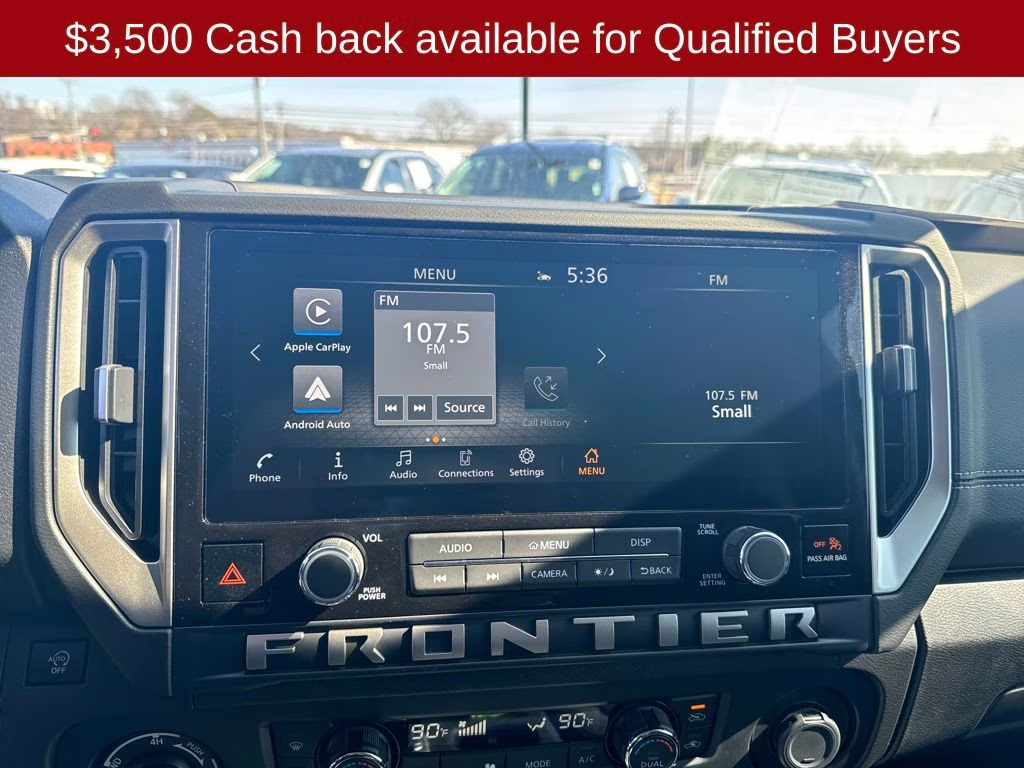 2026 Glacier White Nissan Frontier SV 4X4 Truck