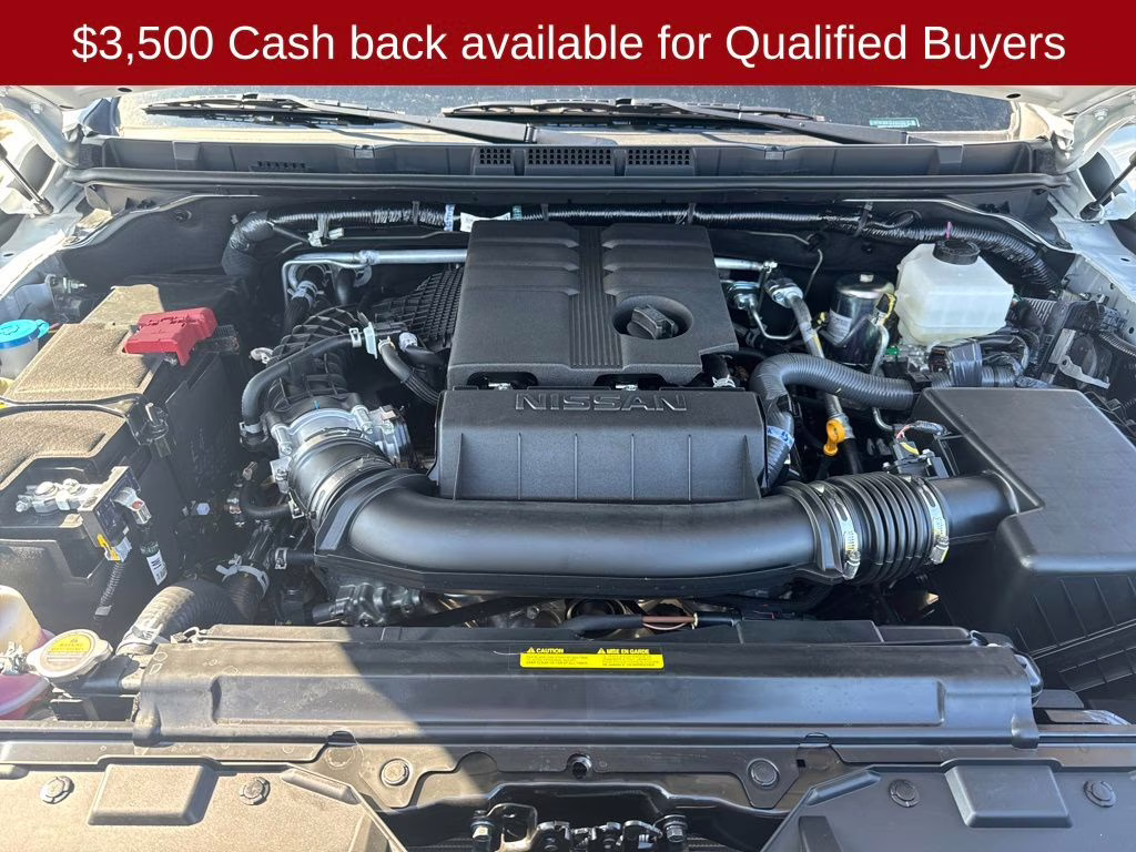 2026 Glacier White Nissan Frontier SV 4X4 Truck