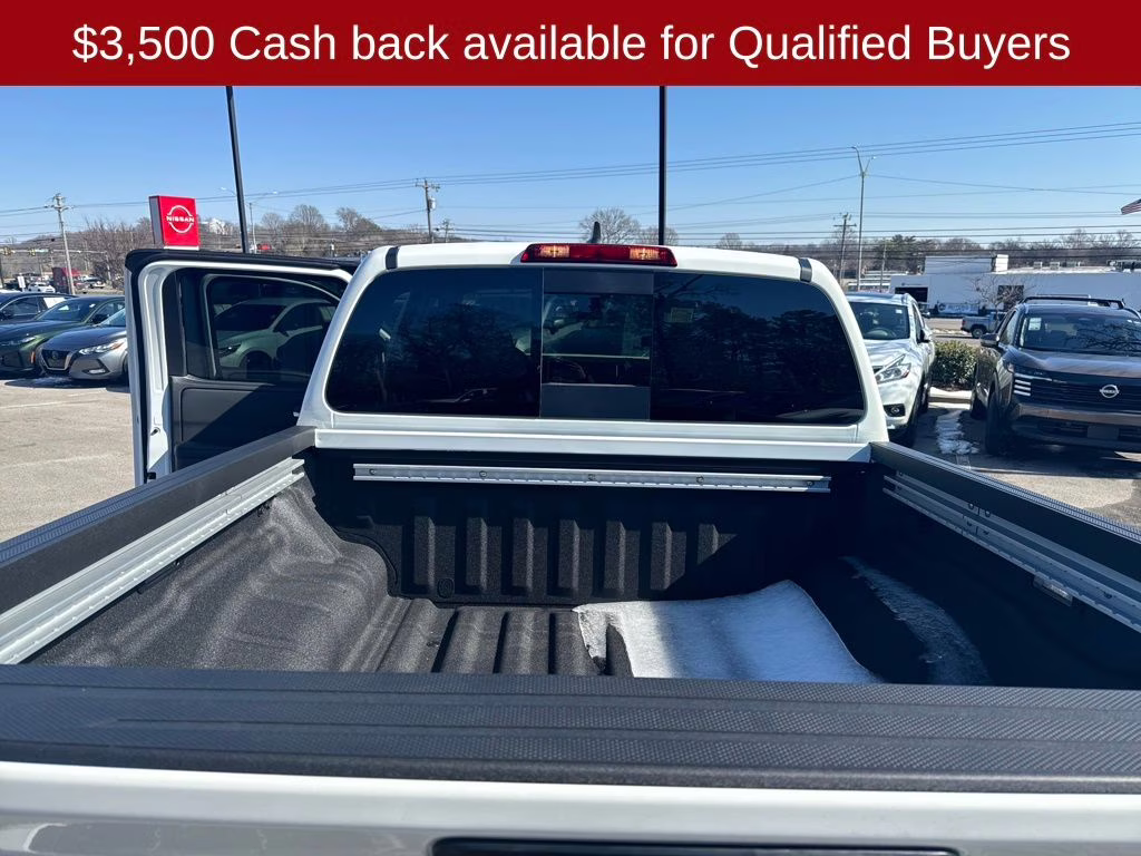 2026 Glacier White Nissan Frontier SV 4X4 Truck