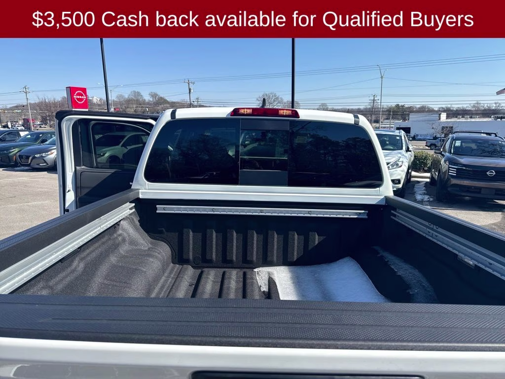 2026 Glacier White Nissan Frontier SV 4X4 Truck