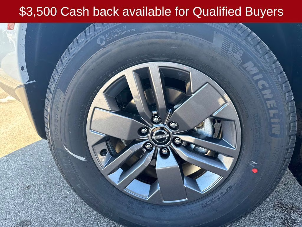 2026 Glacier White Nissan Frontier SV 4X4 Truck