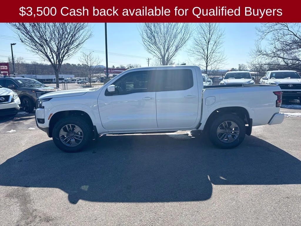 2026 Glacier White Nissan Frontier SV 4X4 Truck