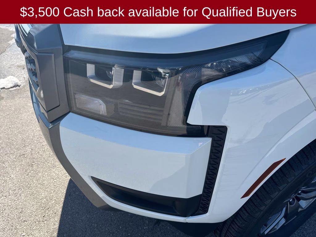 2026 Glacier White Nissan Frontier SV 4X4 Truck