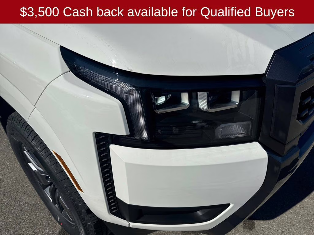 2026 Glacier White Nissan Frontier SV 4X4 Truck