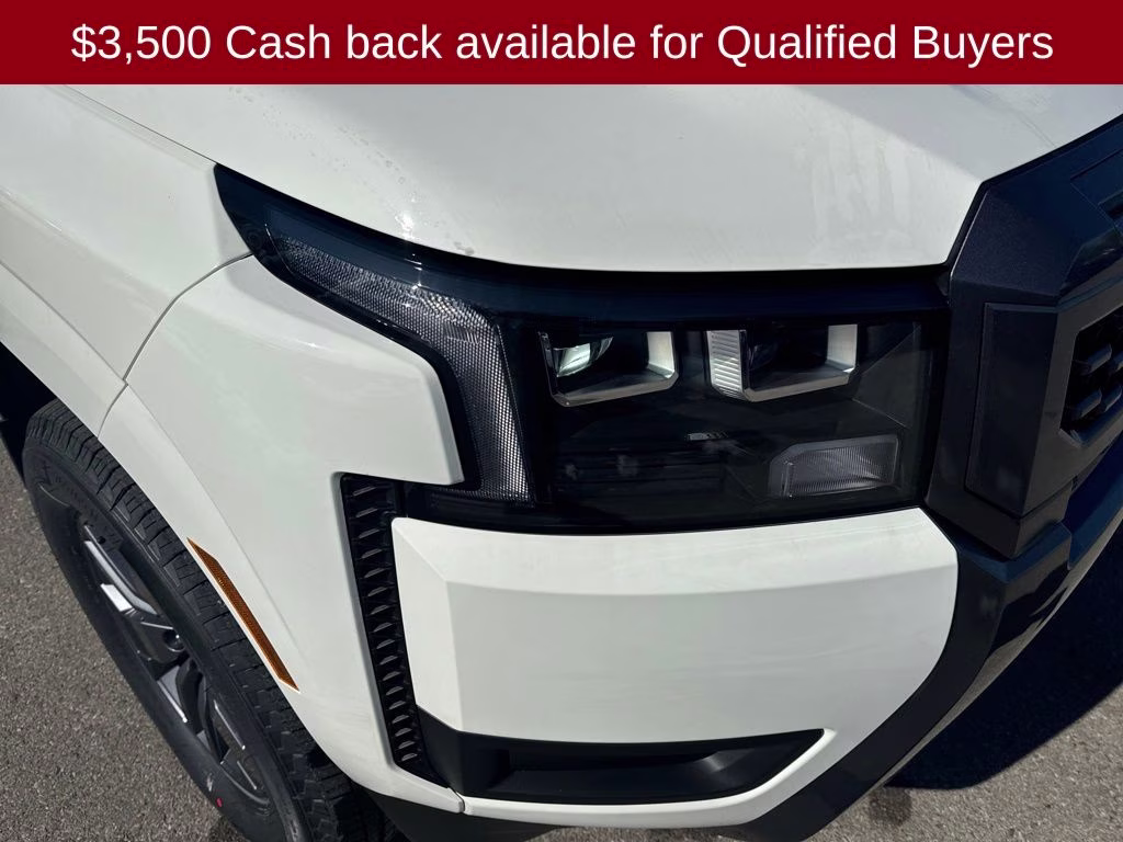 2026 Glacier White Nissan Frontier SV 4X4 Truck