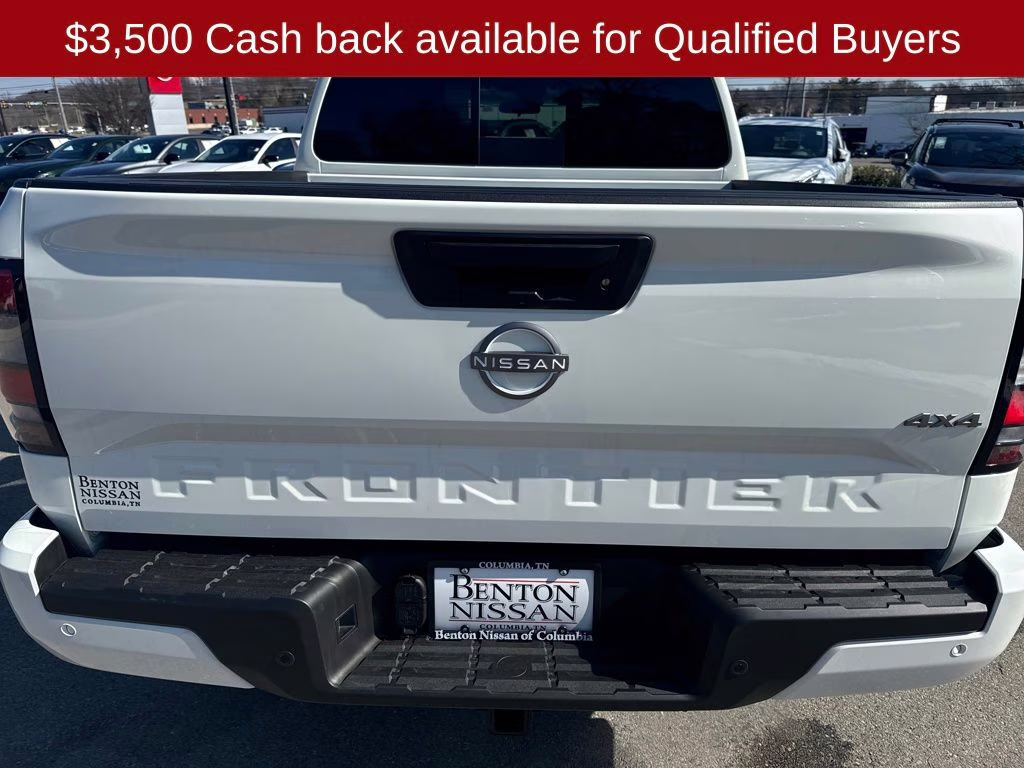 2026 Glacier White Nissan Frontier SV 4X4 Truck