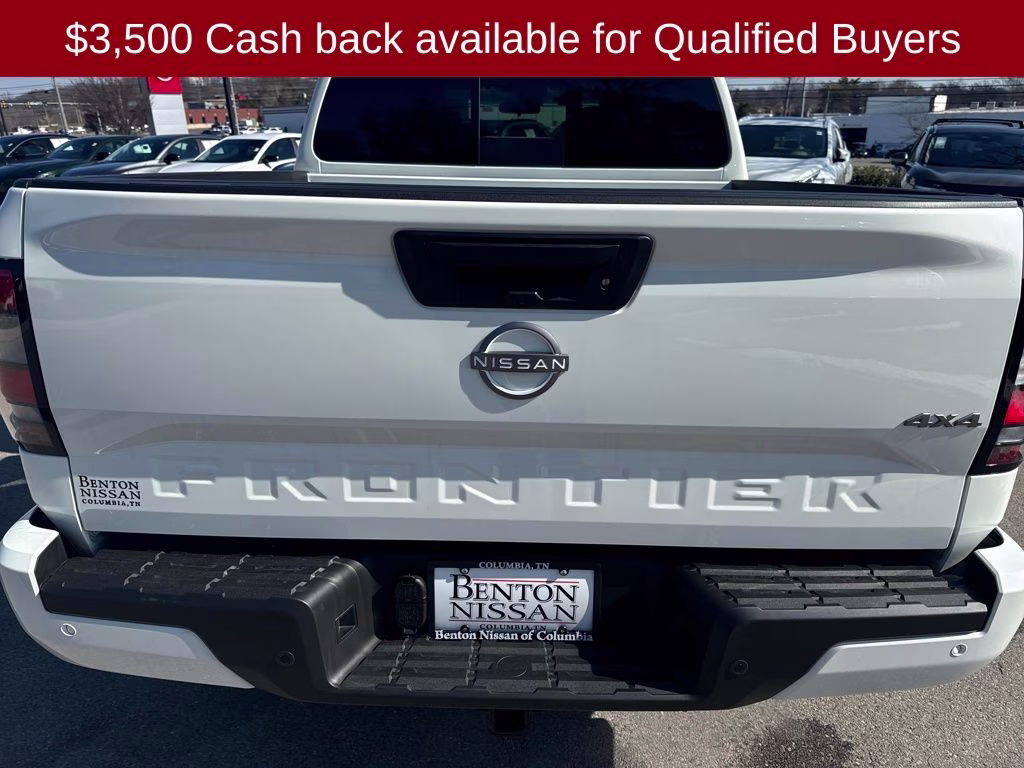 2026 Glacier White Nissan Frontier SV 4X4 Truck