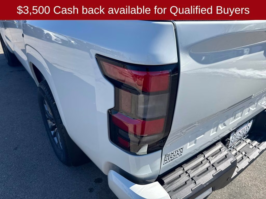 2026 Glacier White Nissan Frontier SV 4X4 Truck