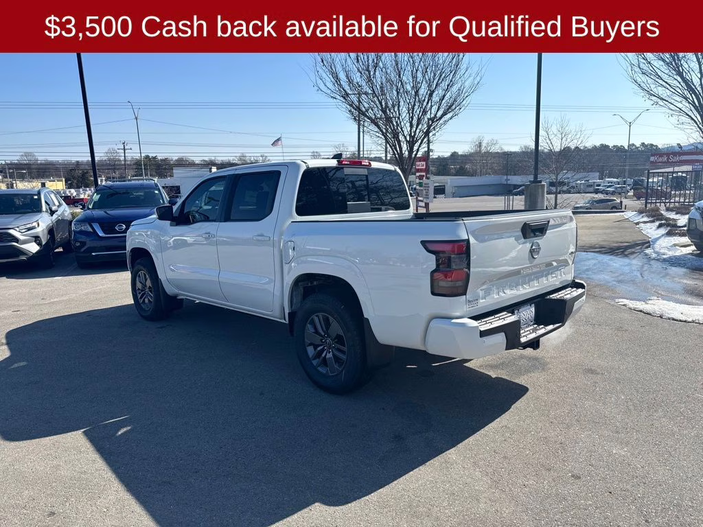 2026 Glacier White Nissan Frontier SV 4X4 Truck