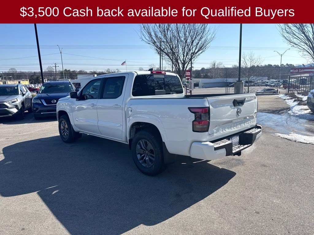 2026 Glacier White Nissan Frontier SV 4X4 Truck