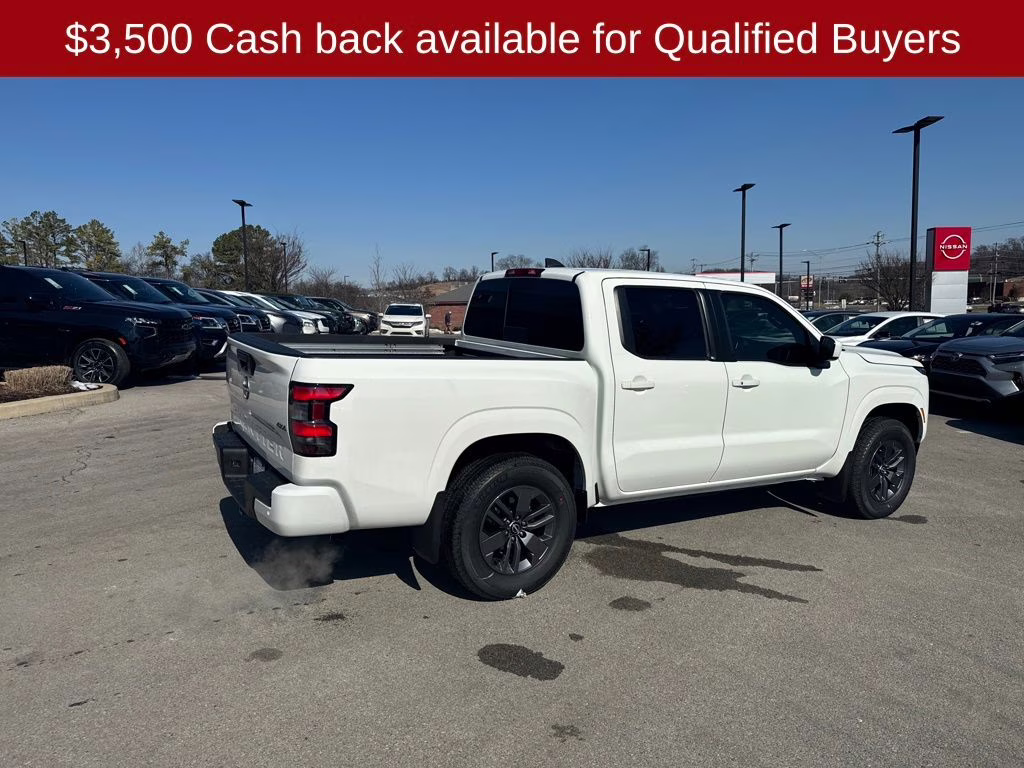 2026 Glacier White Nissan Frontier SV 4X4 Truck