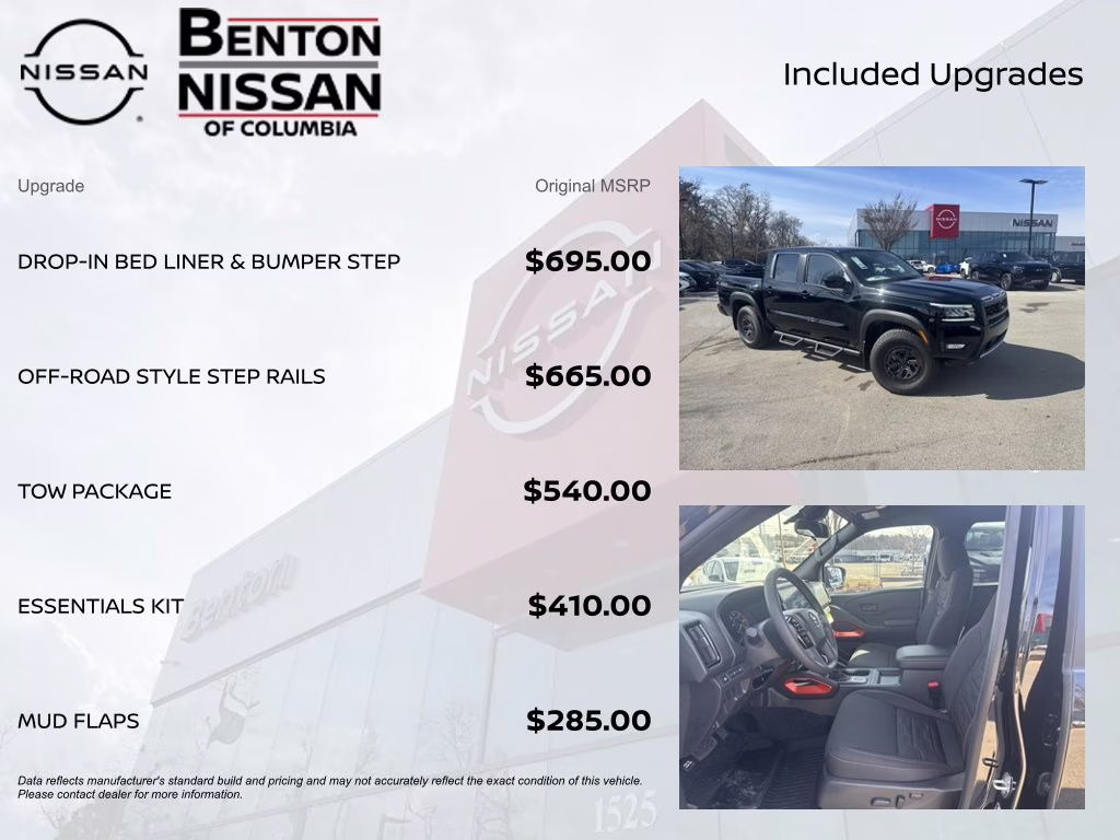 2026 Super Black Nissan Frontier PRO-4X 4X4 Truck