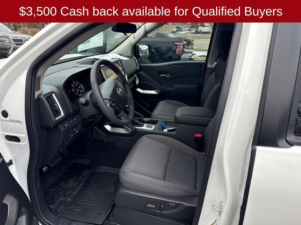 2026 Glacier White Nissan Frontier SV 4X4 Truck