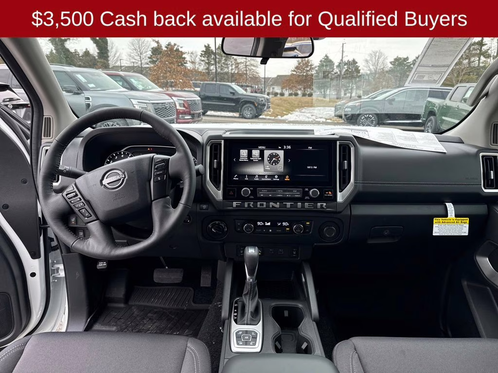 2026 Glacier White Nissan Frontier SV 4X4 Truck