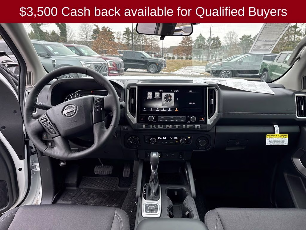 2026 Glacier White Nissan Frontier SV 4X4 Truck