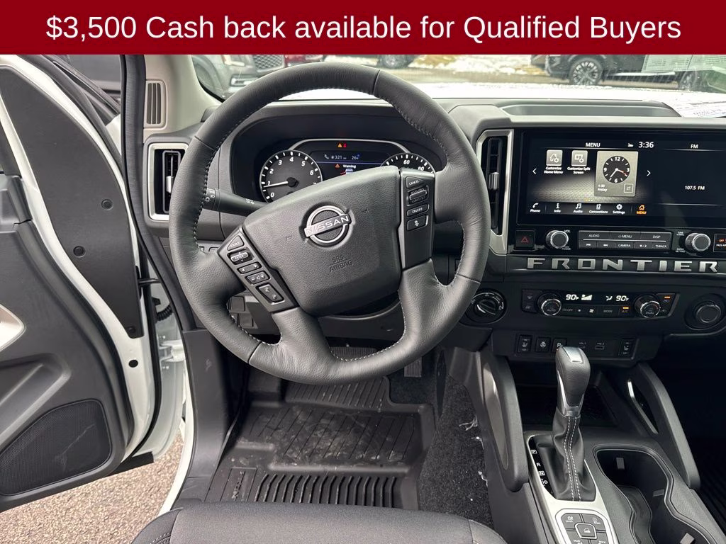 2026 Glacier White Nissan Frontier SV 4X4 Truck