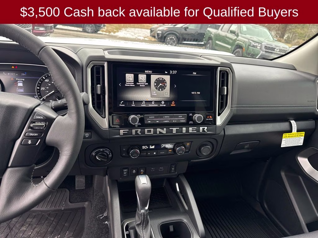 2026 Glacier White Nissan Frontier SV 4X4 Truck