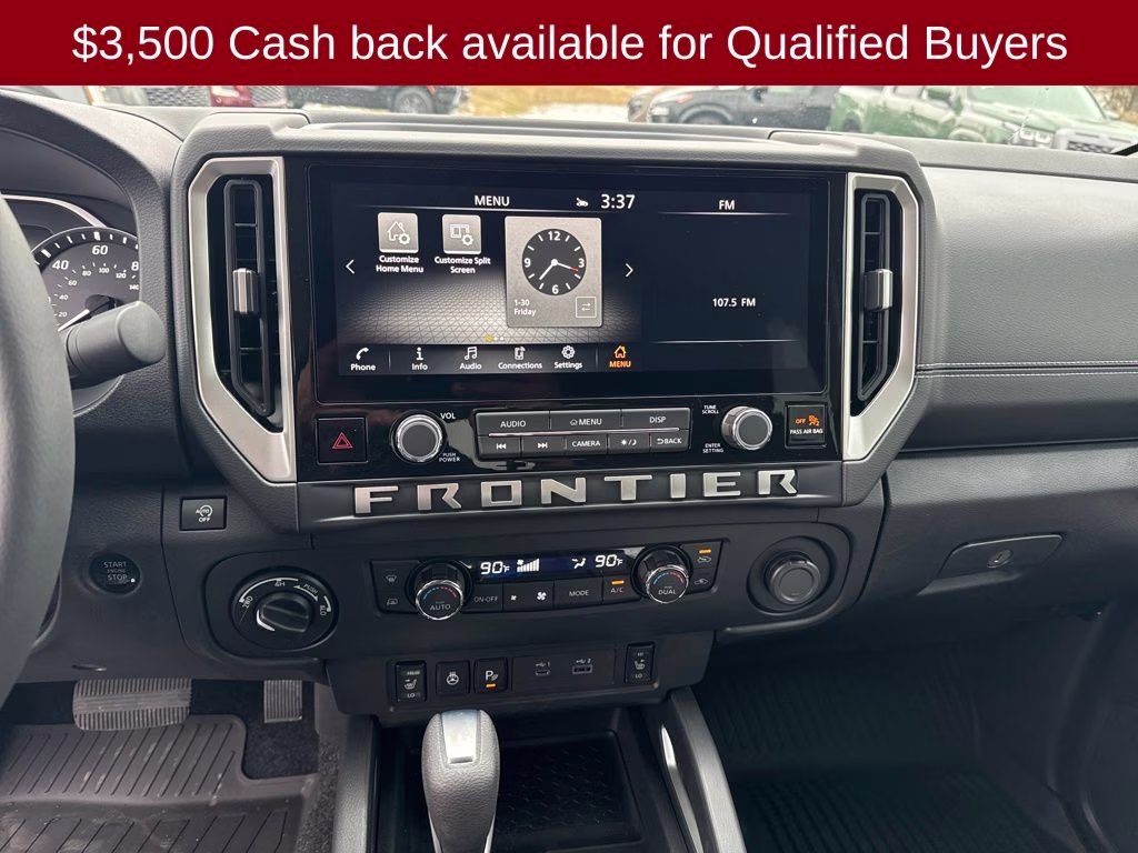 2026 Glacier White Nissan Frontier SV 4X4 Truck