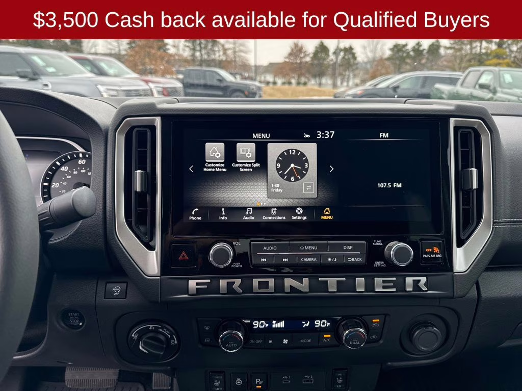 2026 Glacier White Nissan Frontier SV 4X4 Truck