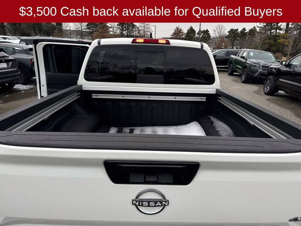 2026 Glacier White Nissan Frontier SV 4X4 Truck