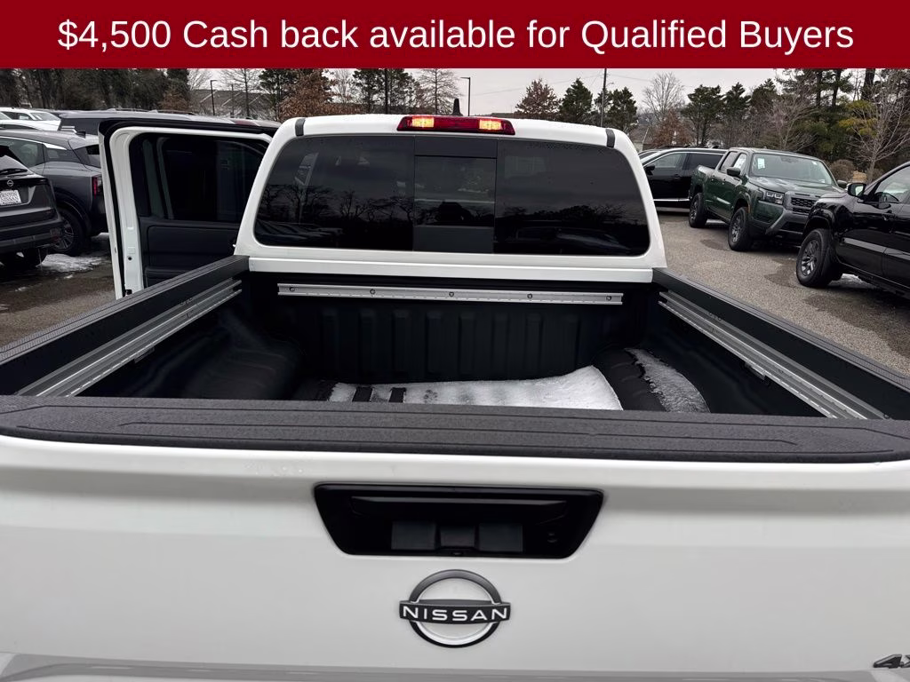 2026 Glacier White Nissan Frontier SV 4X4 Truck
