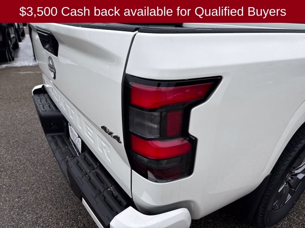 2026 Glacier White Nissan Frontier SV 4X4 Truck